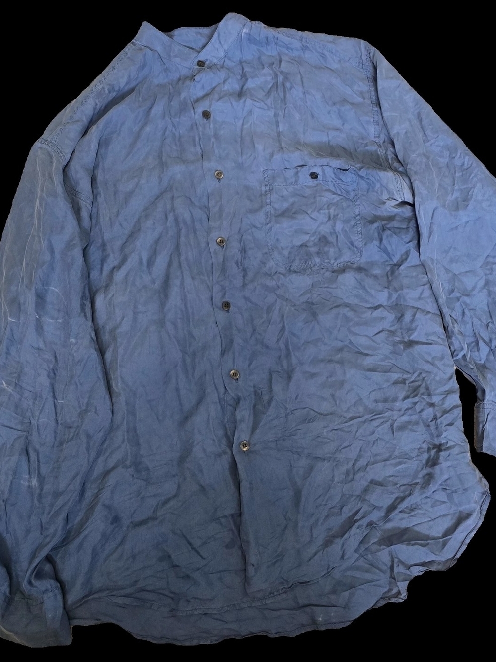 Men's Blue Button-Up Jacket